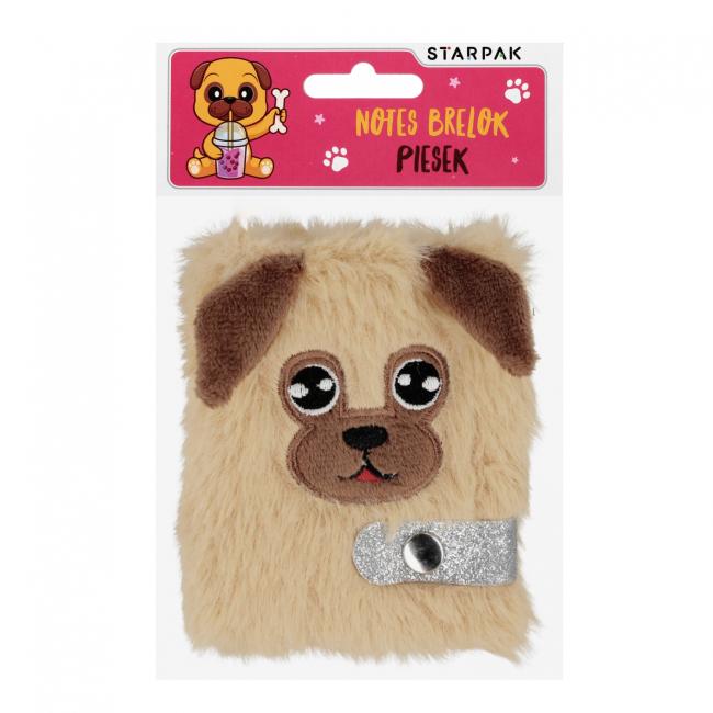 Notes pluszowy brelok Dog STARPAK 580420