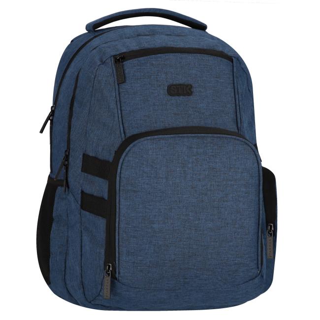  Plecak  Sport Melange niebieski z pinsami Starpak  585726