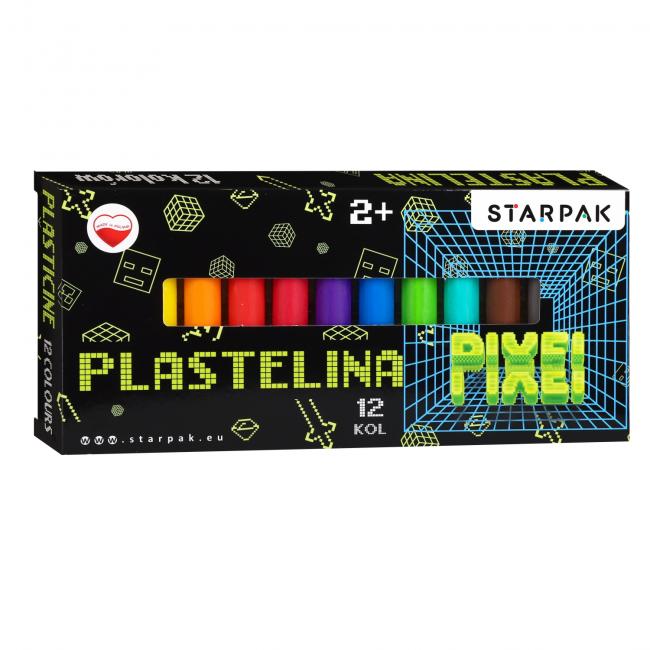 Plastelina 12 kolorów Game Pixel STARPAK 584282