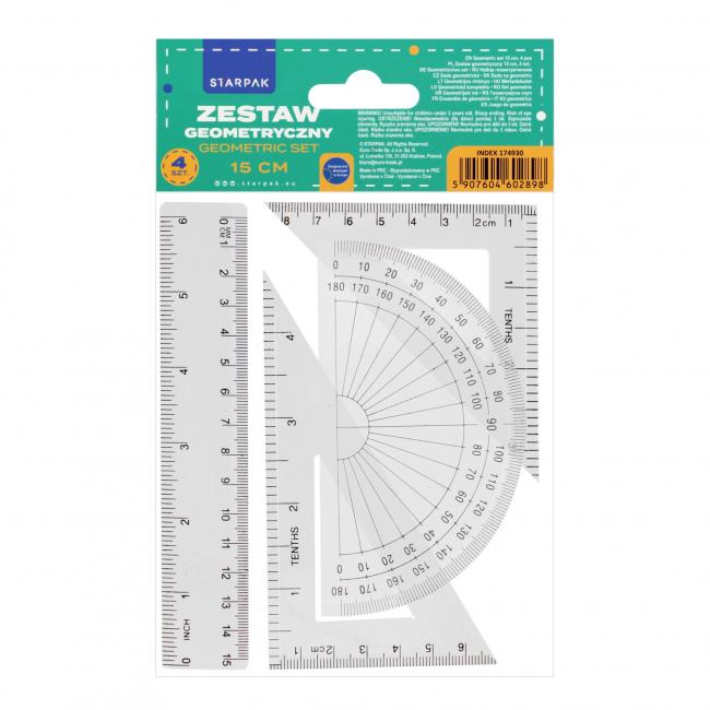 Zestaw geometryczny 4el. 15cm STARPAK 174930