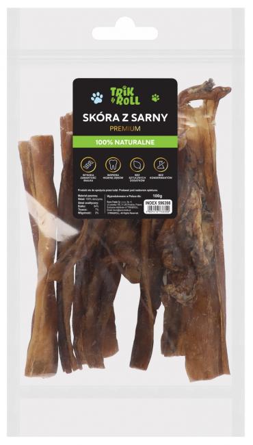 Przysmak dla psa Skóra z sarny 100 g TRIK&ROLL 596398