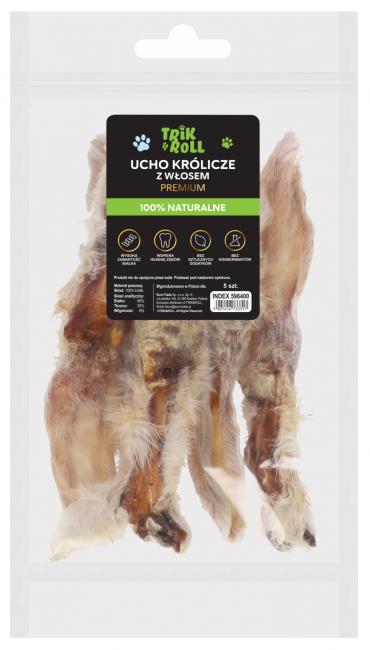 Przysmak dla psa Ucho królicze 5 szt. TRIK&ROLL 596400