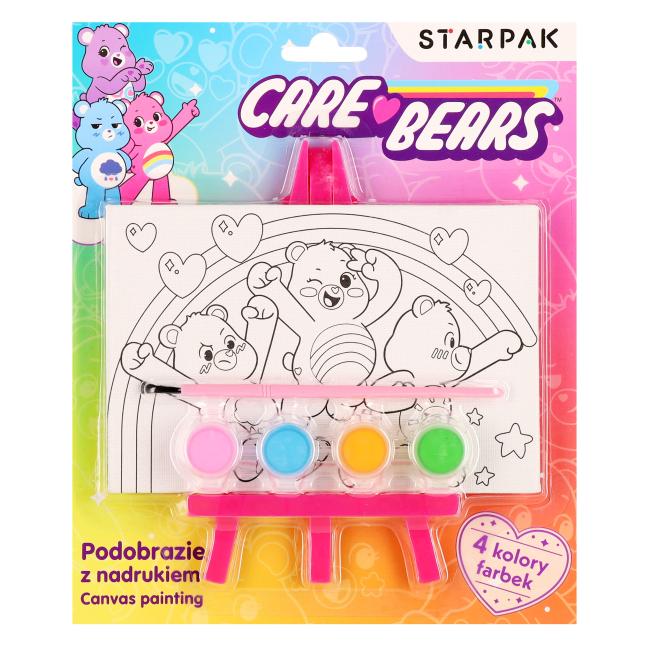 Podobrazie z nadrukiem  farby 4 kolory Care Bears STARPAK 582115