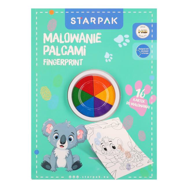 Farby do malowania palcami 6 kolorów Animal STARPAK 582143