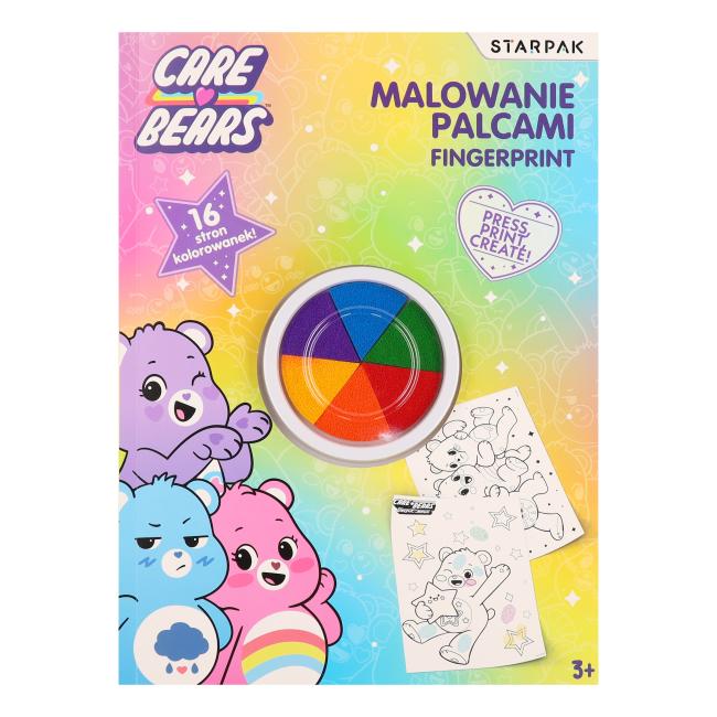 Farby do malowania palcami 6 kolorów Care Bears STARPAK 582144