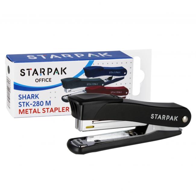 Zszywacz metalowy 12k 10 czarny  STARPAK 465145 