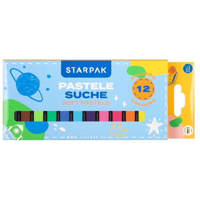 Pastele suche 12 kolorów STARPAK 583607
