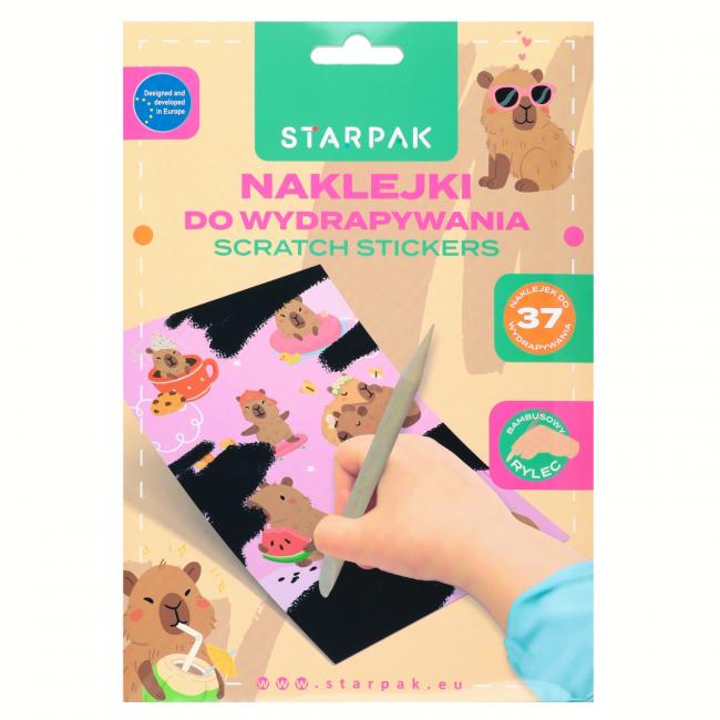 Naklejki do wydrapywania Kapibara STARPAK 583959