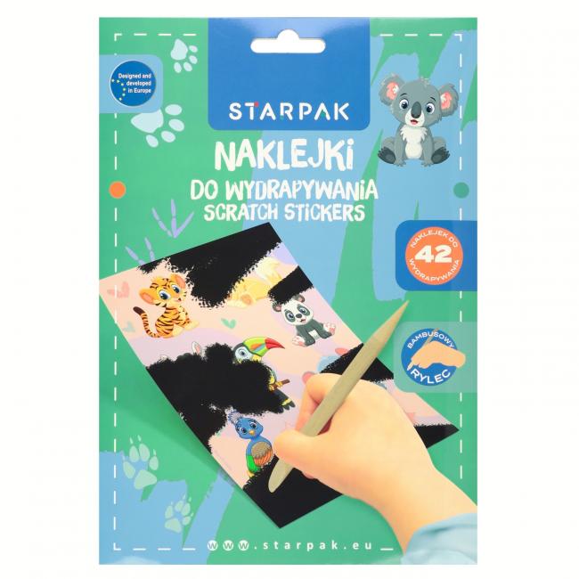 Naklejki do wydrapywania Zwierzątka STARPAK 583960