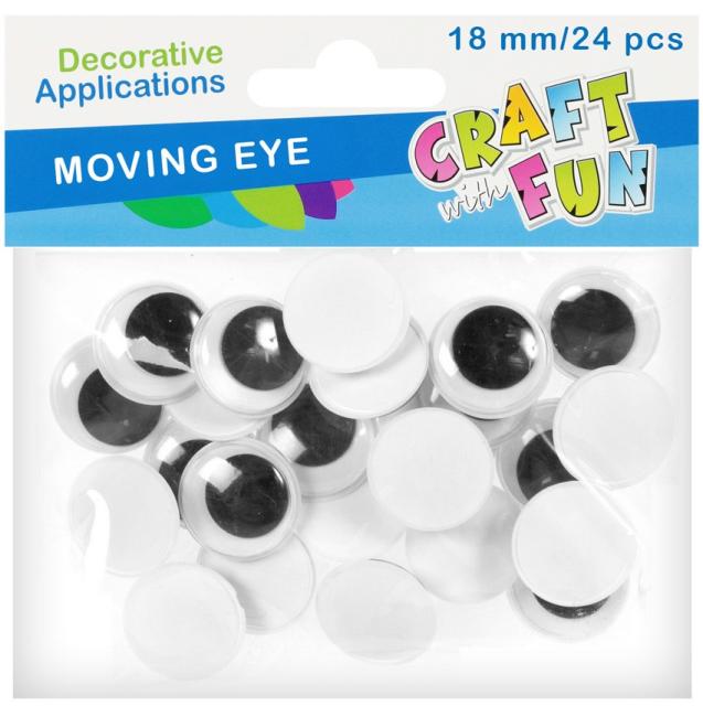 Ozdoby dekoracyjne Oczy 18 mm CRAFT WITH FUN 290507