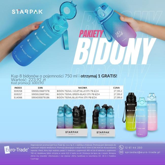 Pakiet Bidon 8 1 - szczegóły w opisie   