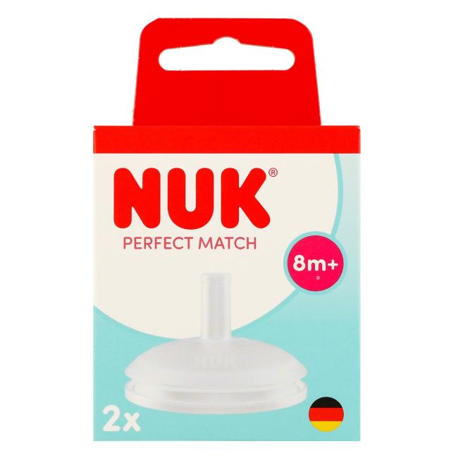 NUK Ustnik niekapek silikonowy Perfect Match  8m  op.2 szt. 10256515 