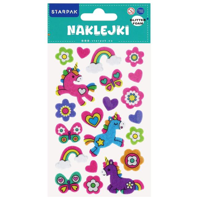 Naklejki 10  x 20cm Eva Unicorn STICKER BOO 584756