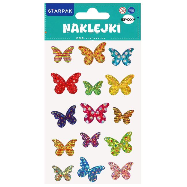Naklejki  10 x20cm Motyle Epoxy STICKER BOO 584758