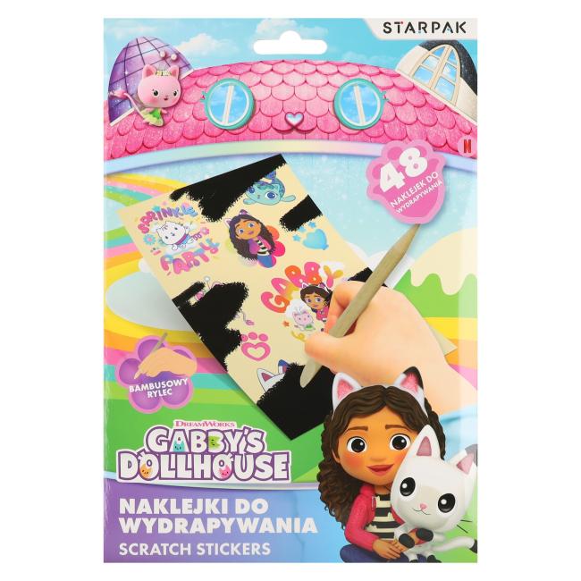 Naklejki do wydrapywania Gabbys Dollhouse STARPAK 584759  