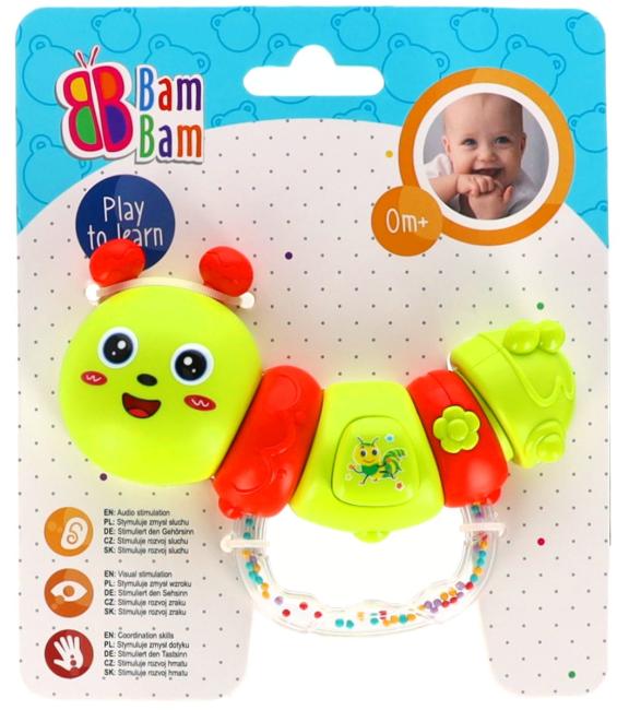Grzechotka Gąsienica dzwięk BAM BAM 592795