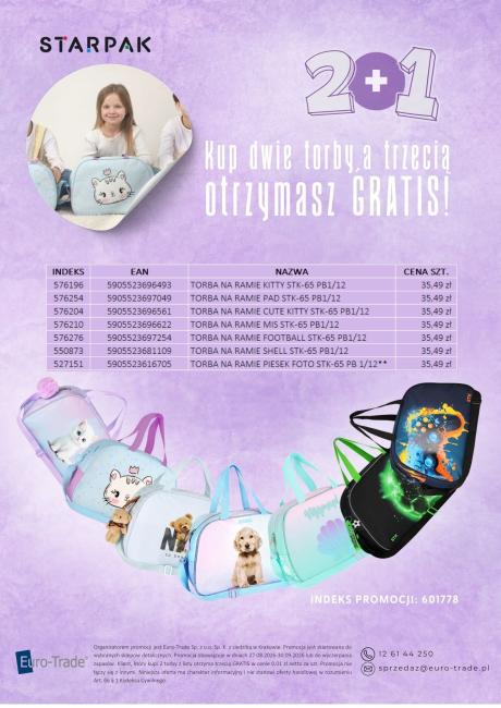 Pakiet Torba 2 1 gratis STARPAK 601778- szczegóły w opisie 
