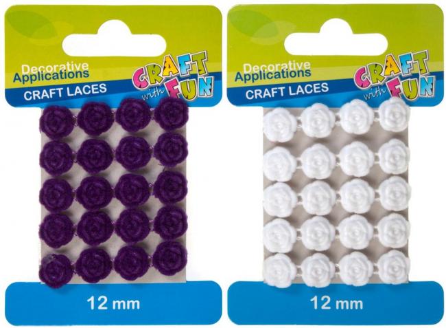 Taśma dekoracyjna Róże CRAFT WITH FUN 384106