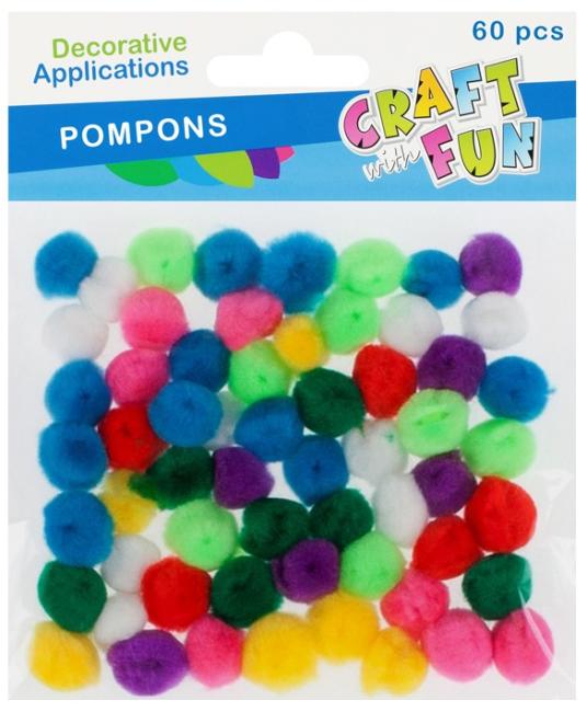 Pompony dekoracyjne mini CRAFT WITH FUN 411442
