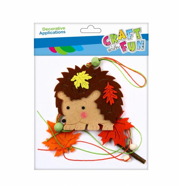 Ozdoba dekoracyjna filcowe Jeżyk na sznurku CRAFT WITH FUN 463448
