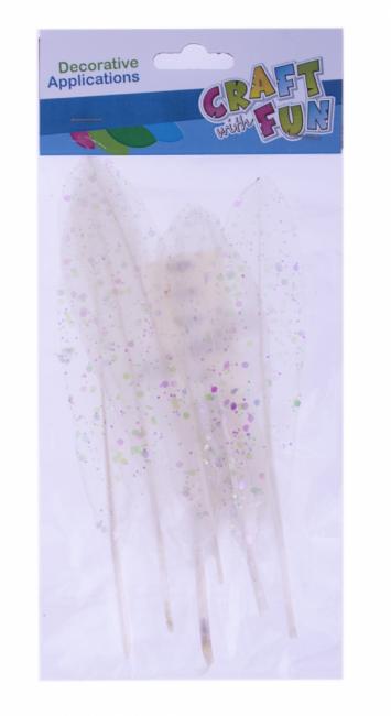 Ozdoba dekoracyjna Piórka konfetti 17-22cm CRAFT WITH FUN 463669