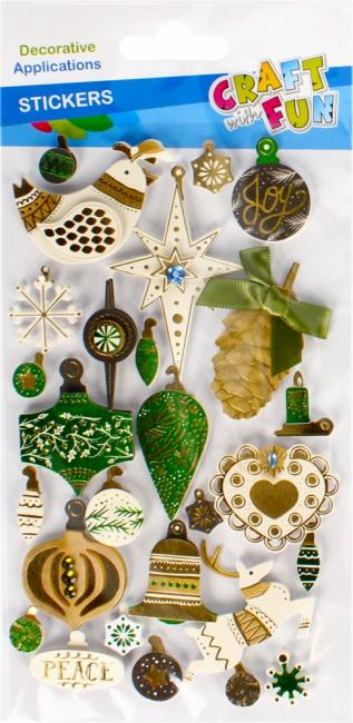 Naklejki 3D Boże Narodzenie CRAFT WITH FUN 438587