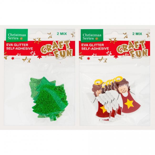 Naklejki piankowe samoprzylepne Aniołki Boże Narodzenie CRAFT WITH FUN 439583