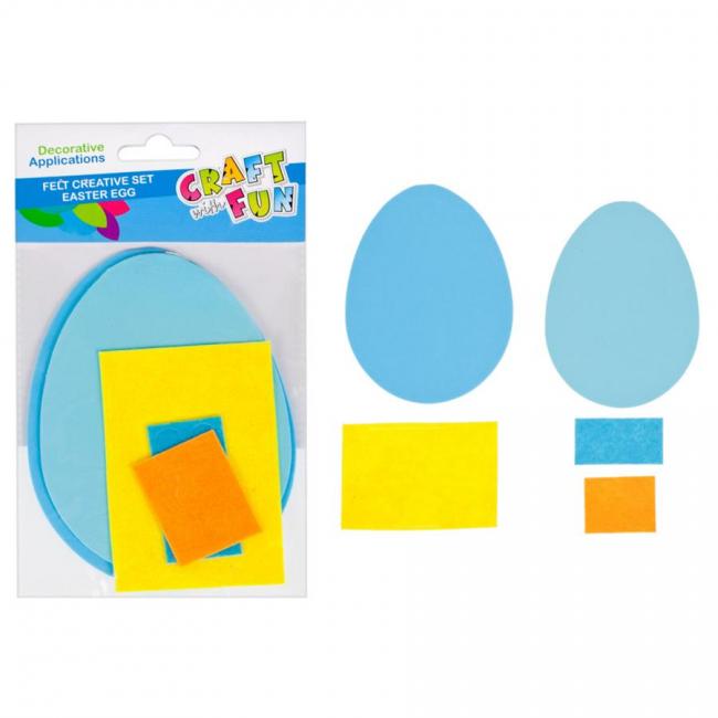Zestaw kreatywny filcowy Pisanka Wielkanoc CRAFT WITH FUN 445989