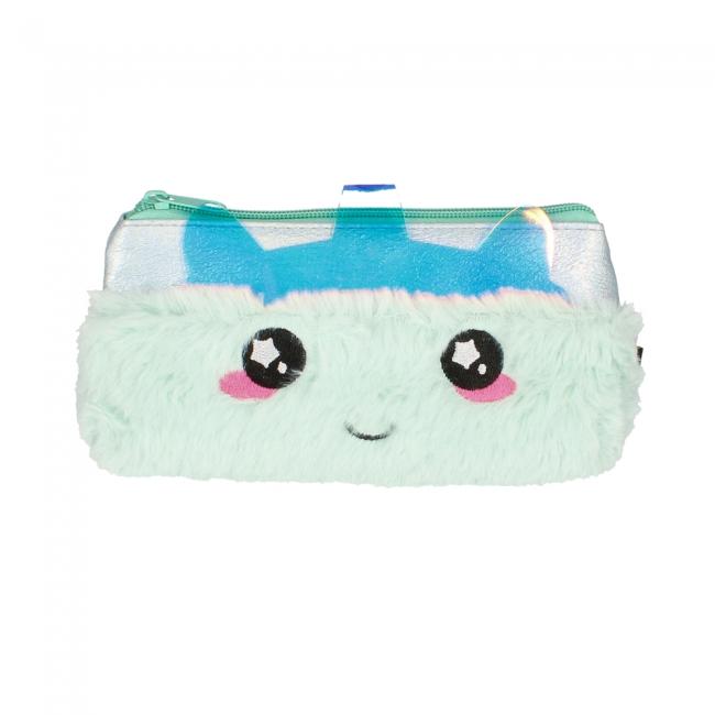 Piórnik saszetka pluszowy 1zamek  Silver Unicorn STARPAK 472160