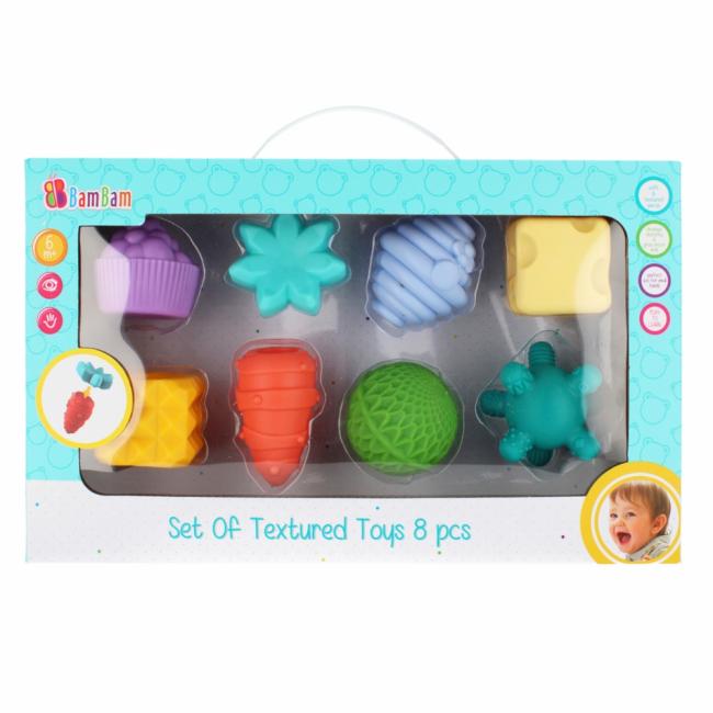 Zestaw zabawek sensorycznych 8 szt. BAM BAM 459592