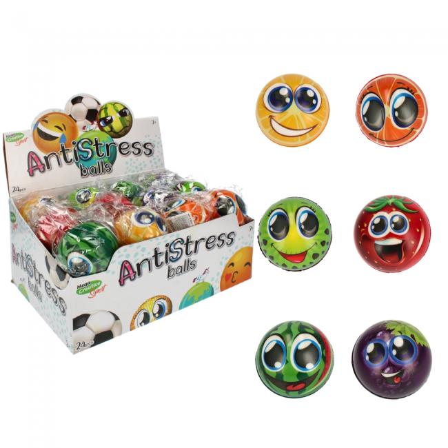 Piłka Antystresowa 7cm Owoce MEGA CREATIVE 459817