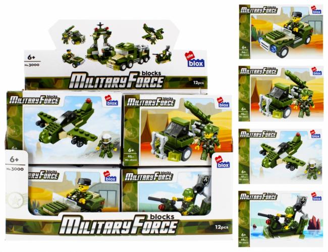 Klocki konstrukcyjne 63-64 elementy Militaria alleBLOX 477374