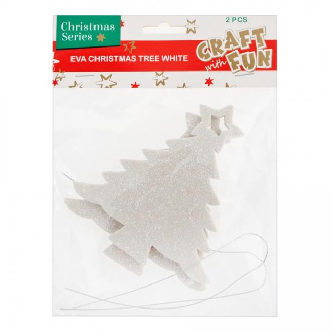 Ozdoby dekoracyjne piankowe EVA choinka złota zawieszka Boże Narodzenie CRAFT WITH FUN 438799