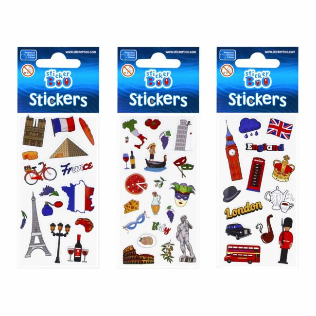 Naklejki 7x18cm Europe STICKER BOO 489559