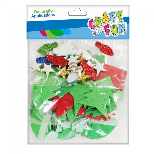 Ozdoba dekoracyjna samoprzylepna EVA Boże Narodzenie Choinka CRAFT WITH FUN 463718