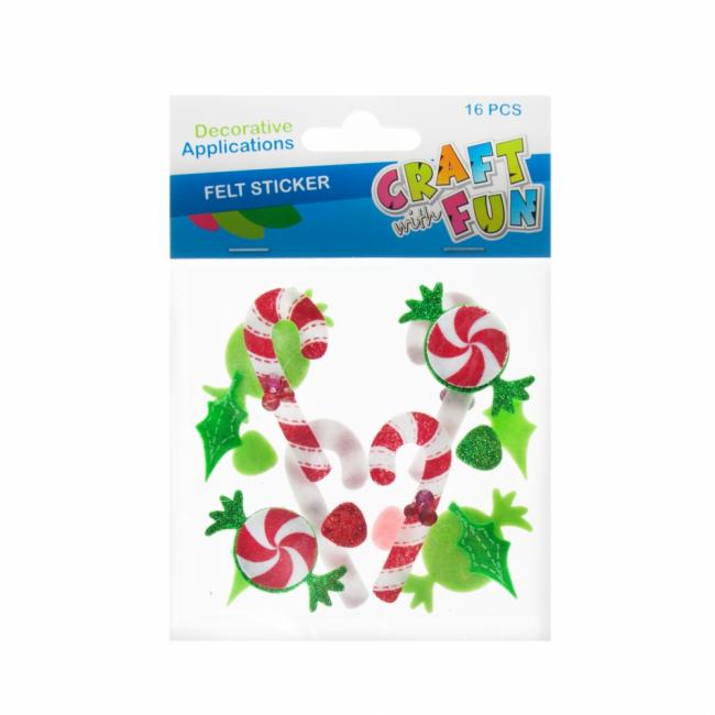 Ozdoba dekoracyjna filcowa  Boże Narodzenie Lizaki CRAFT WITH FUN 463687