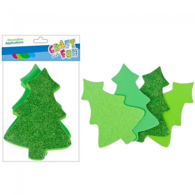 Ozdoba dekoracyjna samoprzylepna EVA Choinka Boże Narodzenie CRAFT WITH FUN 463724