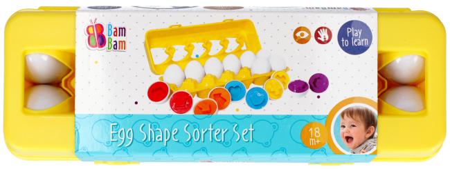 Zabawka edukacyjna sorter Jajka BAM BAM 492750