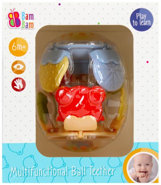 Kula wielofunkcyjna gryzak/grzechotka BAM BAM 492732