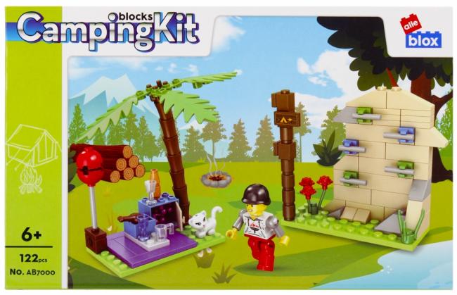 Klocki konstrukcyjne 122 elementy Kamping alleBLOX 492763