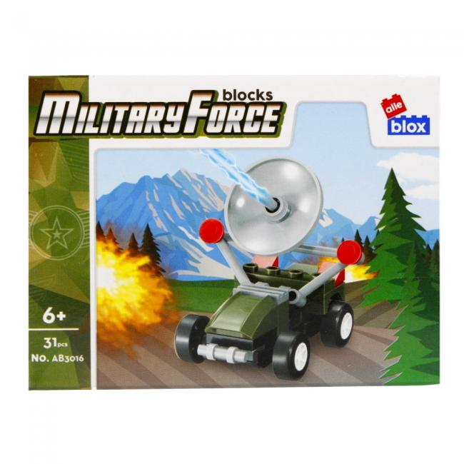 Klocki konstrukcyjne 31 elementów Military alleBLOX 492823