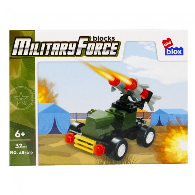 Klocki konstrukcyjne 32 elementów Military alleBLOX 492827