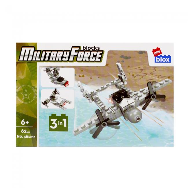 Klocki konstrukcyjne 62 elementy Military alleBLOX 492866
