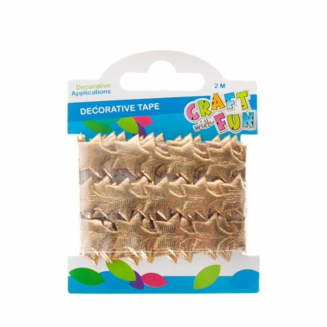  Taśma dekoracyjna Gwiazda 2m złota Boże Narodzenie CRAFT WITH FUN 463485