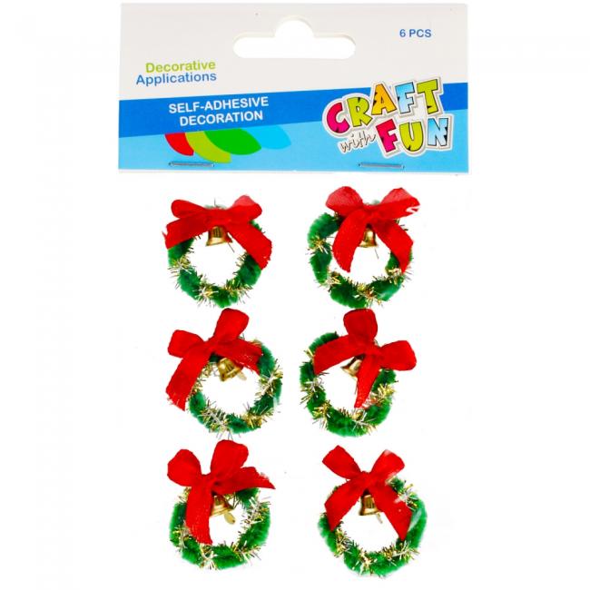 Ozdoba dekoracyjna samoprzylepna Ornament  3 cm Boże Narodzenie CRAFT WITH FUN 480405