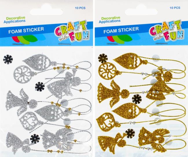 Naklejki Boże Narodzenie mix  CRAFT WITH FUN 480834