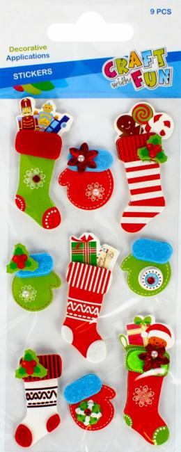 Naklejki Boże Narodzenie mix  CRAFT WITH FUN 480414