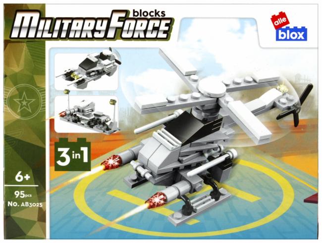 Klocki konstrukcyjne 95 elementów Military alleBLOX 492855