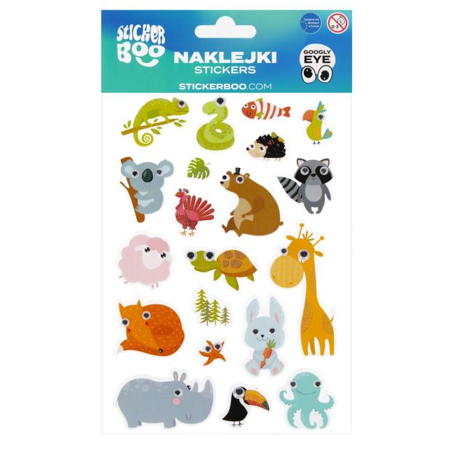 Naklejki 14x21 cm Goodly Eye Zwierzątka STICKER BOO 493718
