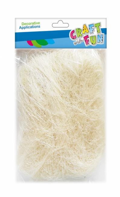 Ozdoba dekoracyjna sizal ecru  30G CRAFT WITH FUN 471475